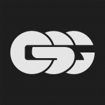 Copper Slag Grit's logo in black and white